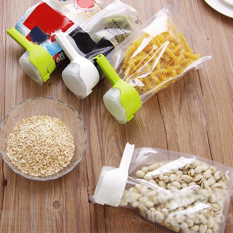 5x Kitchen Storage Food Snack Seal Sealing Bag Clip Sealer Clamp Plastic To LTjy